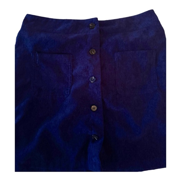 High Waist Dual Pocket Corduroy Skirt - Picture 2 of 6